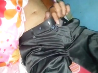 Oriental Vietnamese Saigonese stud in Shiny Satin tros panties