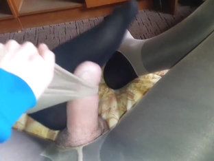 Solo Footjob Pantyhose