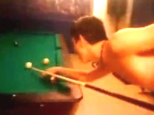 Gay immature plays naked pool