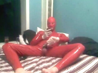 Red Rubber suit stroke