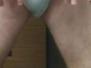 Cumming in my white satin panties