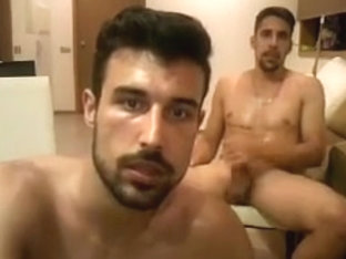 Str8 buddies jerking tly on cam