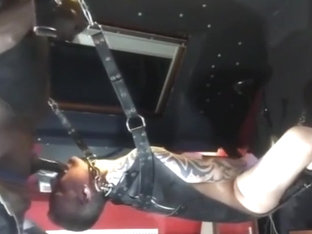 black guy breeds daddy then fuck his cum in with a strapon