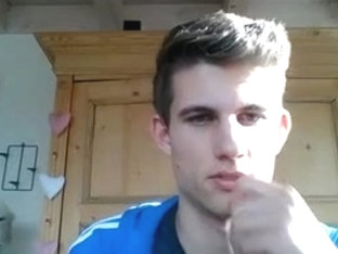 German Athletic Boy With So Tight Asshole Big Cock On Cam