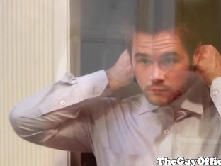 Office hunks assfucking before work
