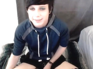 Shy femboy shows off her penis