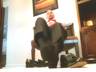 Black Ribbed Nylon Socks