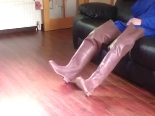 Me in my brown rubber superga waders