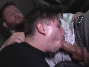 Limo Blowjob From A Submissive Twink In All Black