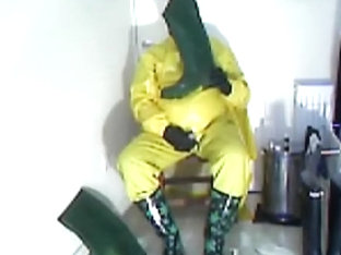 After piss rubber play.