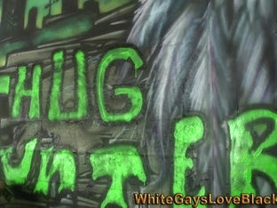 Black gangster sucks cock