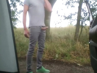 Roadside Wanking & Cum