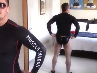 Red and Black Spandex Strip - for valentines day
