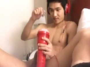 China Boy Webcam Sex With A Fleshlight