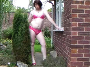 Lucy Fox gets naked in the Garden!