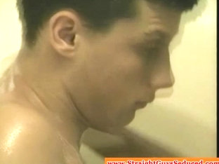 Straightbait amateur twink wanked off by DILF