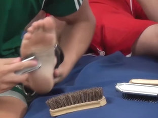 Ticklish Canadian Hockey Player (Feet Tickling Frenzy)