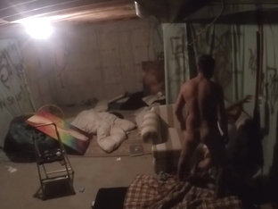 Getting my holes used in my parents basement on Hidden camera