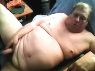 chubby grandpa stroke and cum