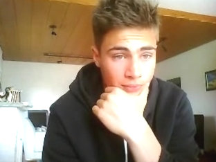 German shy cute boy shows his big cock ass 1st time cam