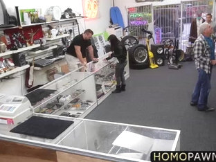 Cool hunk dude gets his ass fucked just to get his GFs bailout money