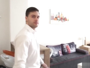 Maskurbate Straight Euro Real Estate Broker Masturbating