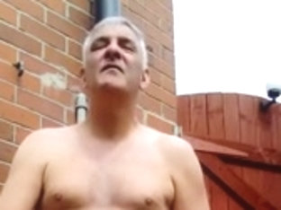 Garden panty wank