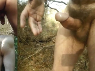 multiorgasmic 3 cumshots outdoor sexy nature guy + slideshow