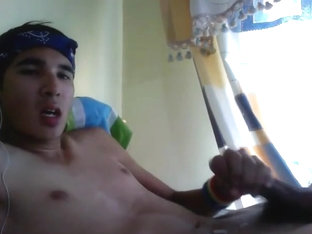 Hot gay Mexican boy masturbates