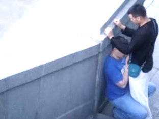 Gay couple caught on tape