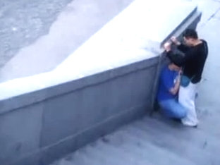 Gay couple caught on tape