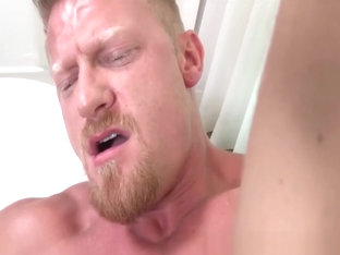 Handsome married straight dude Max stuffed with a big dick